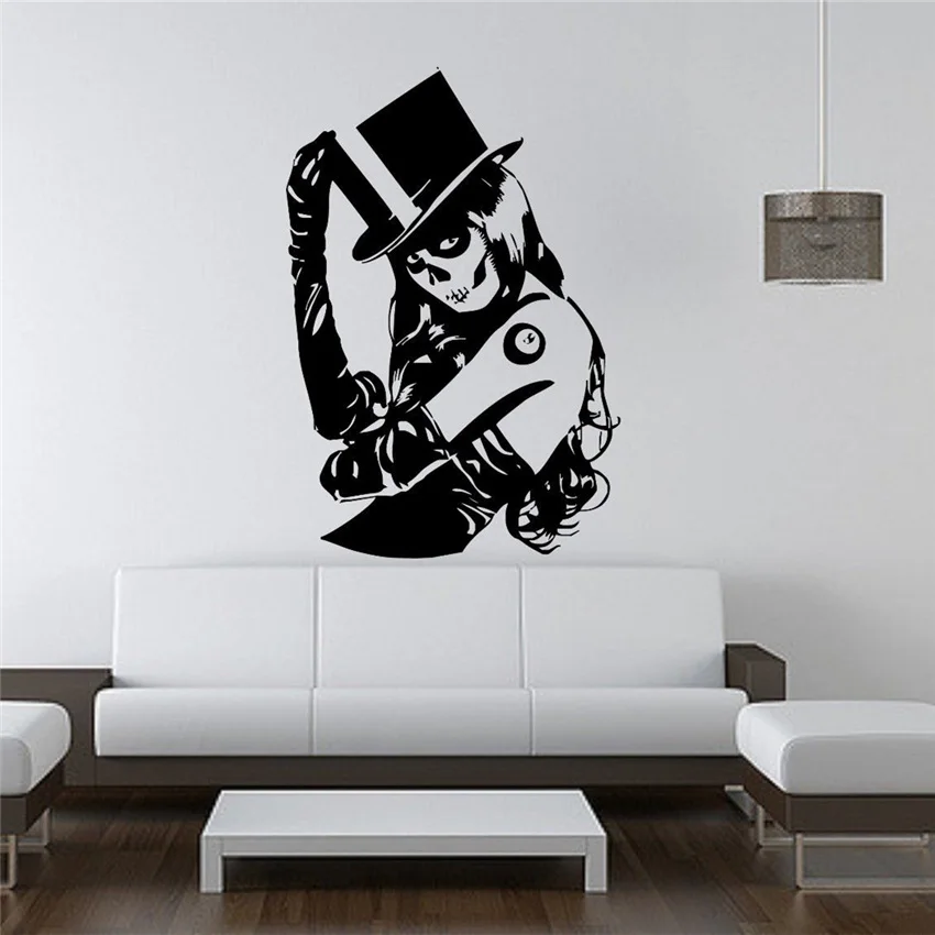 

Wall Sticker Mural Decal Vinyl Decor Candy Sugar Skull Graffiti Girl Art Decor Home Decor Wall Decals Cartoon Wall Sticker U462