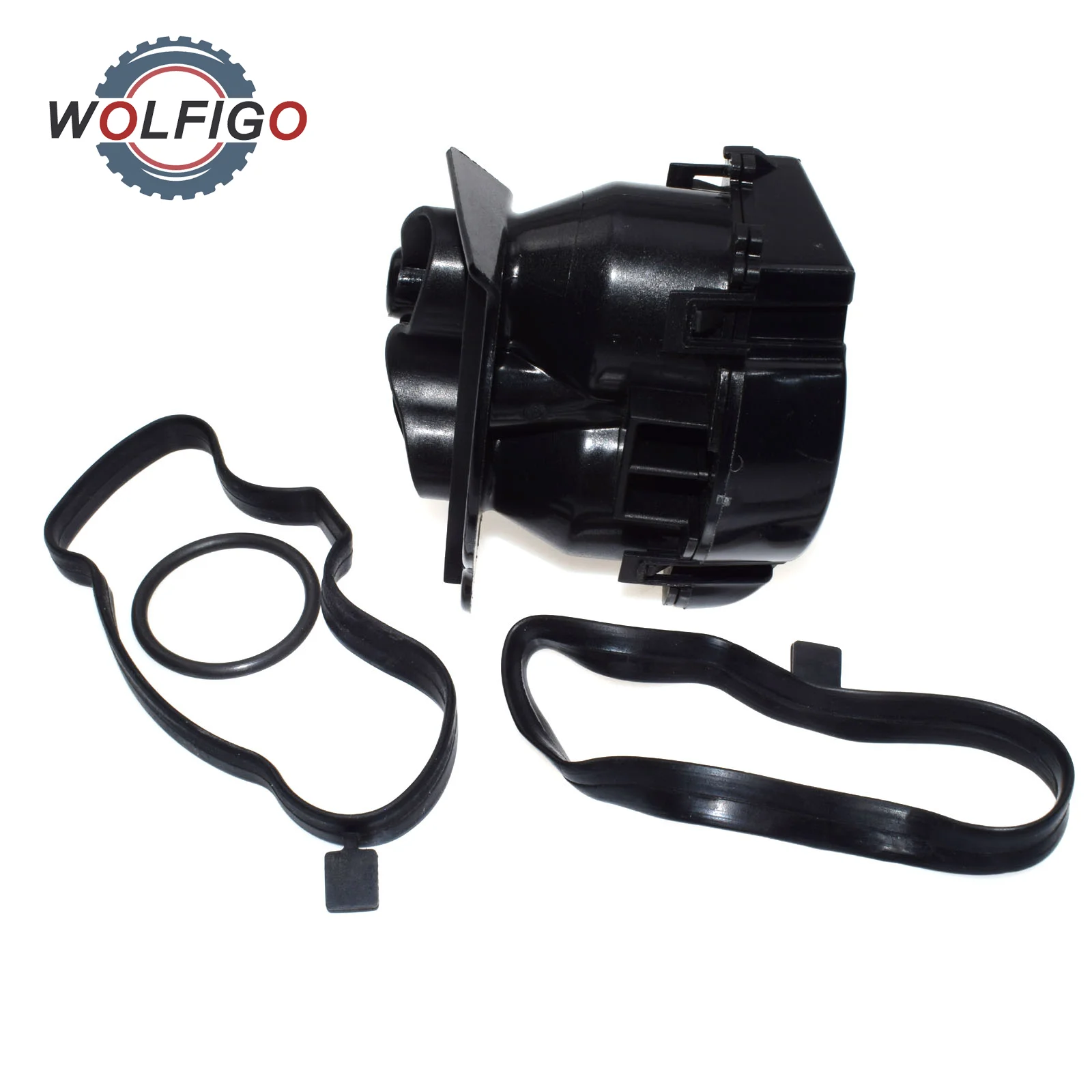 WOLFIGO масло Картера сепаратор фильтр с Комплект прокладок 11127799367 для BMW 1 3 5X3 E87 E46 E60 E61 e91 E83 320d 525d 730d