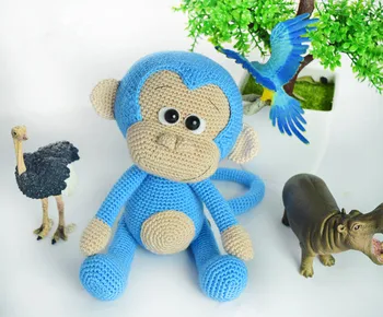 

crochet toys amigurumi BLUE MONKEY
