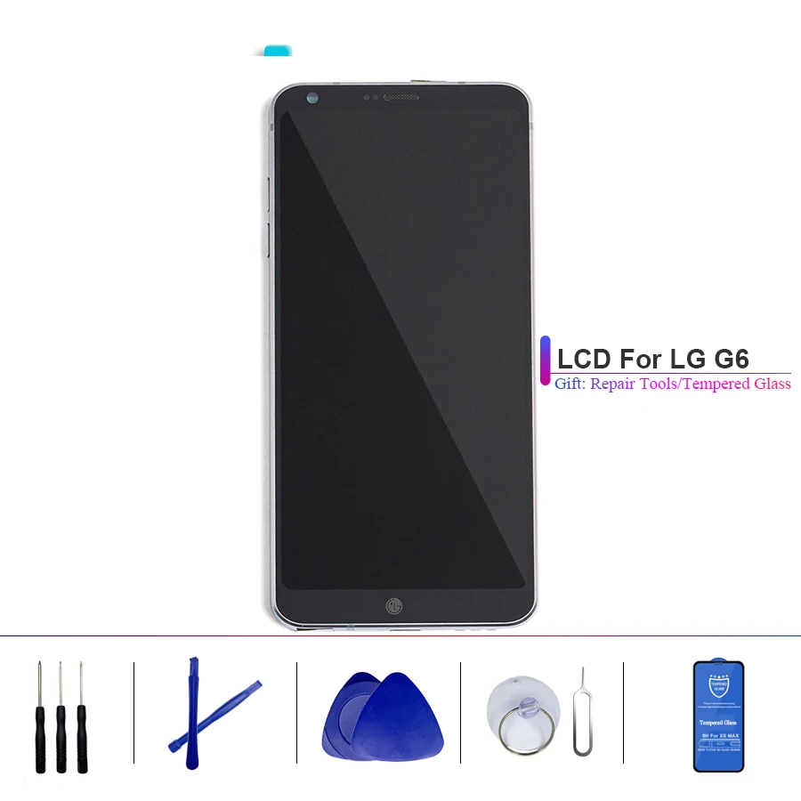 

Original Display For LG G6 LCD with Touch Screen with Frame Digitizer For LG G6 H870 LCD Display H873 VS998 US997 Parts