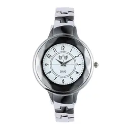 Relogios 2019 Новая мода серебро Нержавеющая сталь для женщин кварцевые часы Элитный бренд DQG для женщин Спорт цифровые часы Chasy мужские