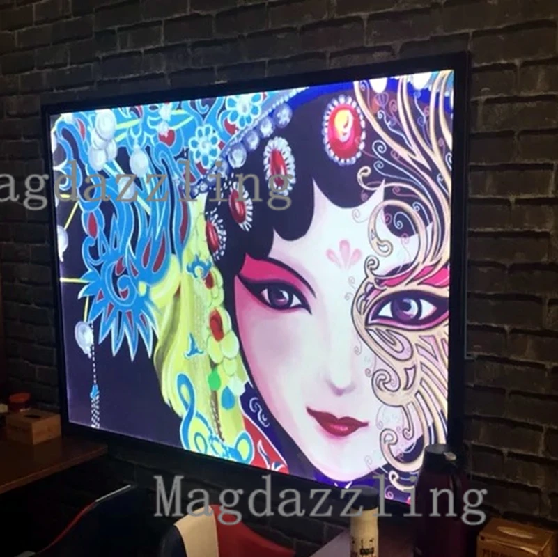 Led Light Box Single Side 600x1000mm Size, Slim Led Advertising