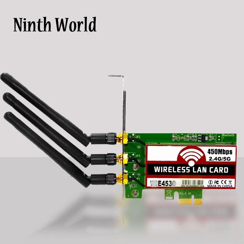 802.11 N Wireless Pci Express Card Lan Adapter Treiber Adaptateur Wifi Sans Fil 802.11 B/g/n 450mbps, Carte De Bureau Pci
