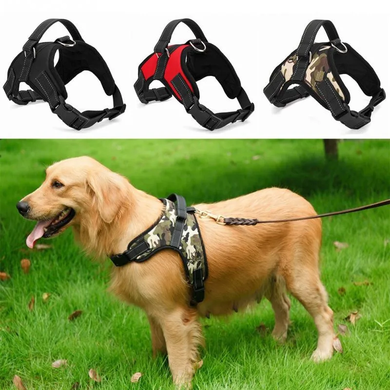 

1pcs Big Dog Soft Adjustable Harness Pet Large Dog Walk Out Harness Vest Collar Hand Strap Harness for Small Medium Large Dogs