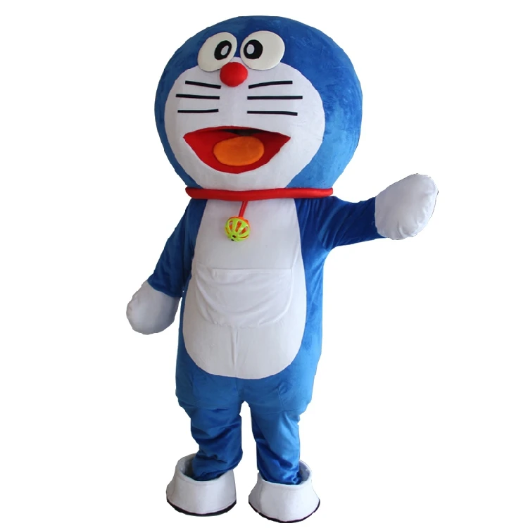 Костюм талисман Doraemon модель Robocat с большим искусственным рисунком модное платье