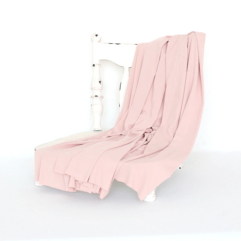 Pink color Baby blanket photo backdrop Newborn Posing fabric Bean bag