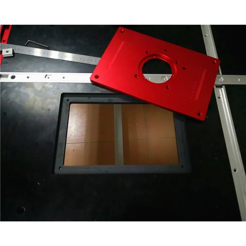 

High Quality Universal Router Table Insert Plate Aluminium Alloy For DIY Woodworking Engraving Machine 200x300x10mm