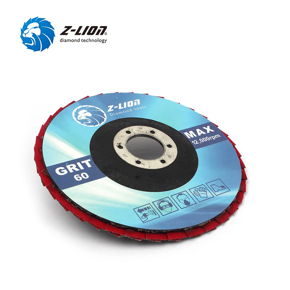 Z-LION 5 Inch 1 Piece Diamond Grinding Wheel Flap Sanding Discs For Angle Grinder Stone Jewerly Polishing Tool Diamond Abrasive