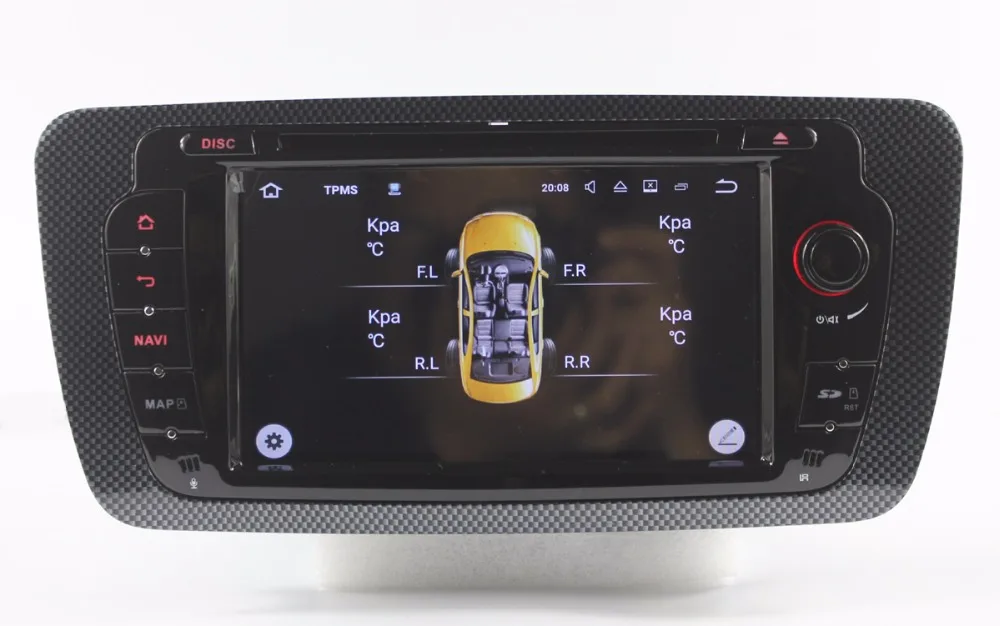 Cheap HIRIOT IPS Car Android 8.0 DVD GPS Player For SEAT IBIZA 2009-2013 Octa 8 Core 4G RAM 32G ROM 16G Map Radio Wifi DVR TPMS DAB+ 2