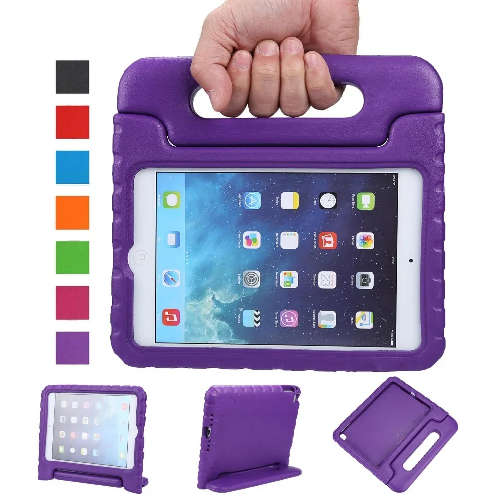 

For iPad Air iPad 5 Case Foam Shockproof Case for iPad Air Children Kids Handle Stand Protective Cover Drop Resistant