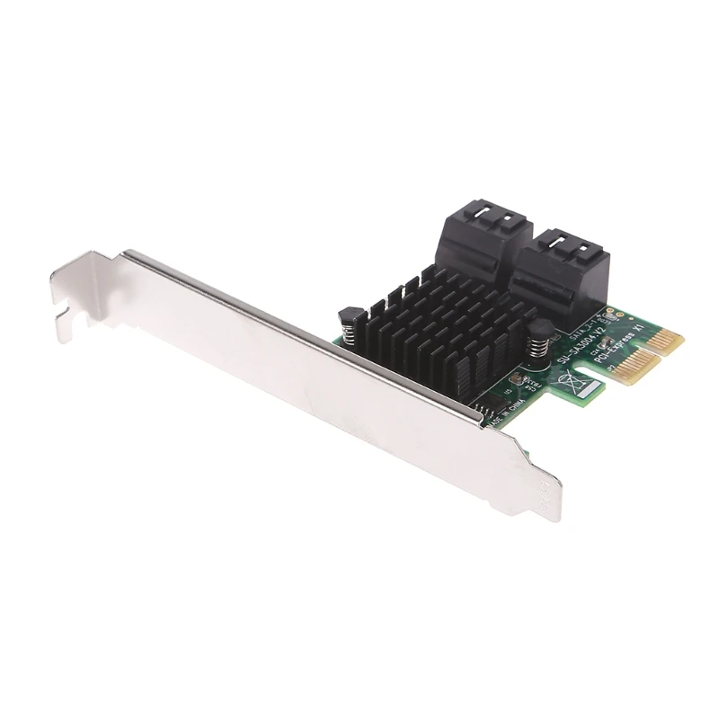 PCI E Express 1x To 4 Port Sata 3 0 III 6G адаптер контроллера преобразователя|Платы расширения| |