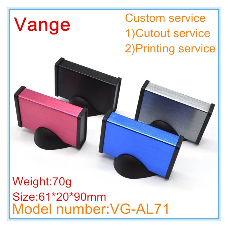 1pcs/lot colorful mold making 6063-T5 aluminum instrument box ABS plastic panels and holder 61*20*90mm for wire connector |