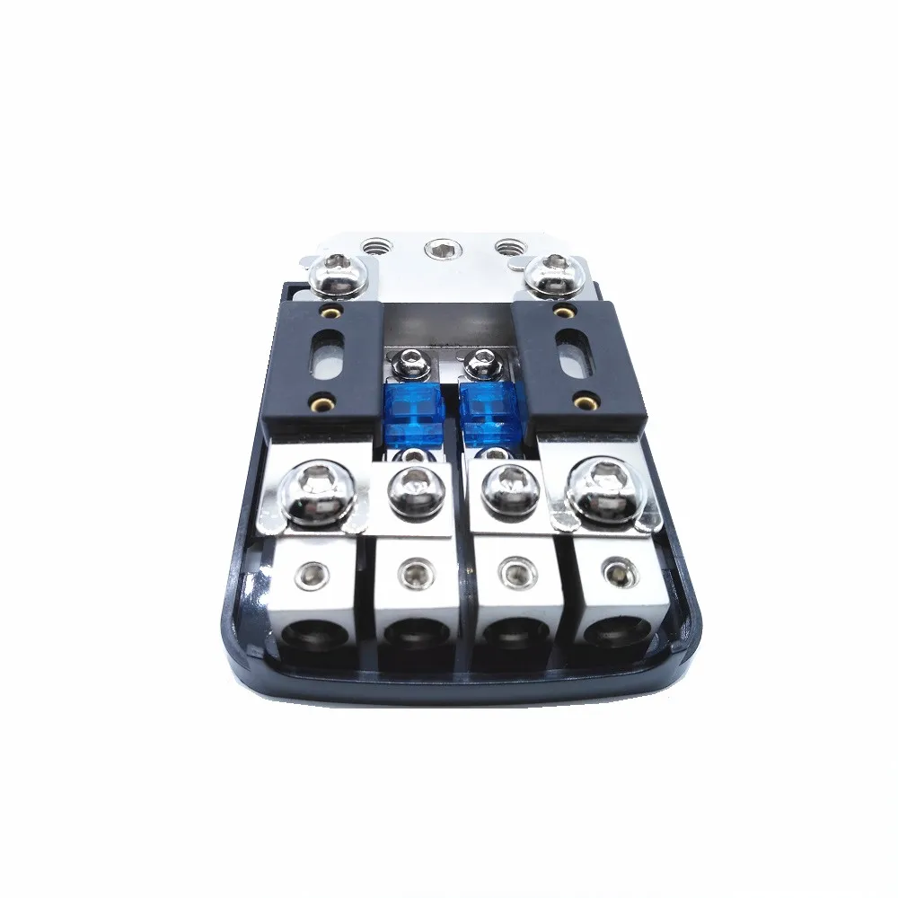 

Good Quality Nickel Plated AFS ANL Fuse Holder Block with 60A 80A 100A 150A 200A Fuses with Frosted Cover for Car Audio