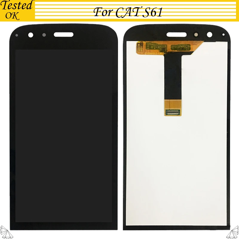 

5.2 inch For Caterpillar CAT S61 LCD Display+Touch Screen Digitizer Assembly Touch Panel Parts Replacement Parts For Cat S61 LCD