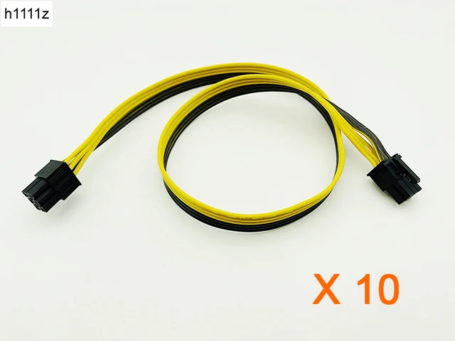 Cheap 10PCS 50cm 6P to 6P Cable Adapter 18AWG Wire Graphic Card Extension Cord Server Conversion Board 6pin to 6pin Power Supply Cable Cheap 10PCS 50cm 6P to 6P Cable Adapter 18AWG Wire Graphic Card Extension Cord Server Conversion Board 6pin to 6pin Power Supply Cable