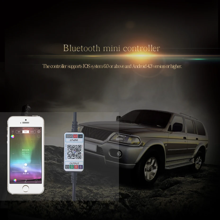 USB RGB Led Controller Bluetooh Music LED Controller USB LED Remote Control Led Strip Light Controller 12V 4 Pin RGB Controller  (4)