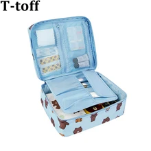 Lady Organizer Travel Fashion Cosmetic Bag Beautician Bags Large Capacity Women Storage Brown Bear Makeup Bag Lady Organizer Travel Fashion Cosmetic Bag Beautician Bags Large Capacity Women Storage Brown Bear Makeup Bag