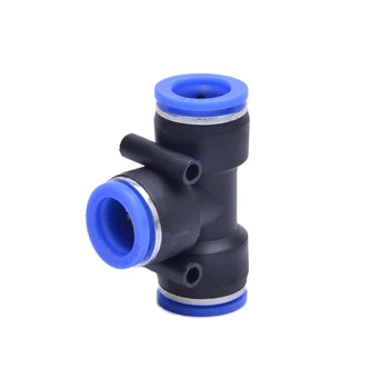 

5pcs 3 Way Tee Air Pneumatic 4mm 6mm 8mm 10mm 12mm 14mm 16mm Y Shaped Plastic Pipe Fitting Push in Connector Fast Quick Coupling