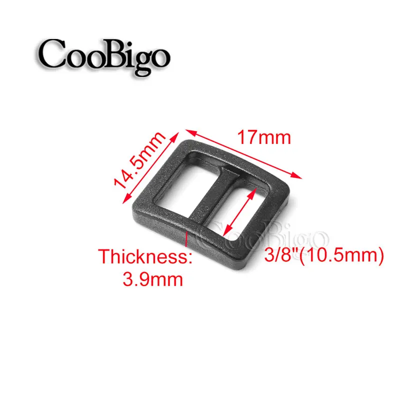 15 шт. Пластиковый черный кривой слайдер 3/"~ 2" лямки пряжки Tri-Glide Регулировка Tri-ring Кемпинг спортивный рюкзак ремни аксессуары - Цвет: 10.5mm Webbing