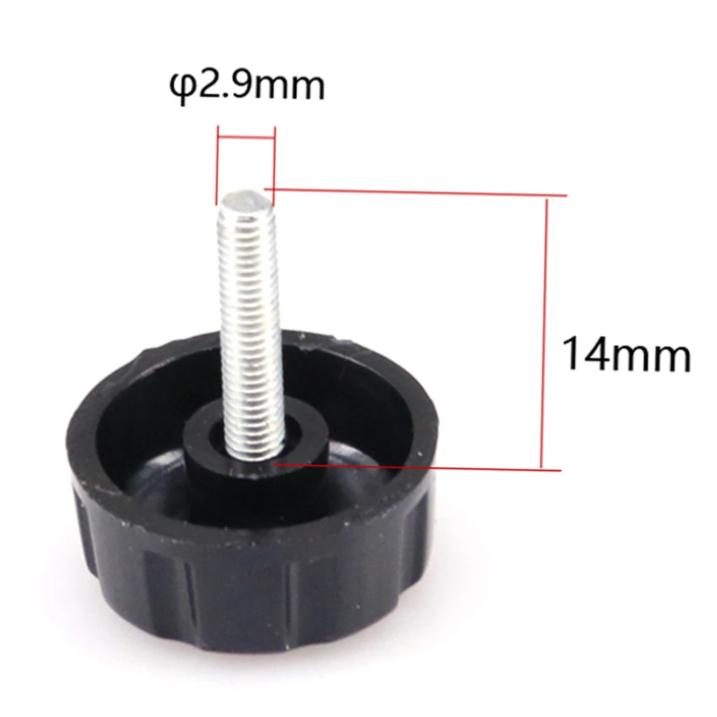 10 Pcs. 2mm Plastic Screw Knob Replacement Screws Nuts For Fishing Reel Stationary Roller Replacement Handle