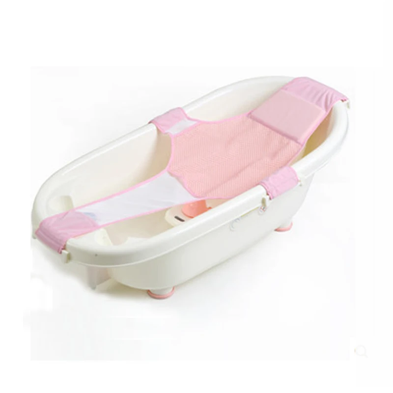 

Baby Bath Tub Net Support Lying Seat Baby Cross-shaped Adjustable Bathing Bed Security Seat Baby Safety Child Bathtub Seat 0~8M