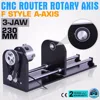 CNC Router Rotary Axis Rotary Attachment for CO2 Laser Engraving Cutting Machine with 80mm Tailstock A-Axis ► Photo 2/6