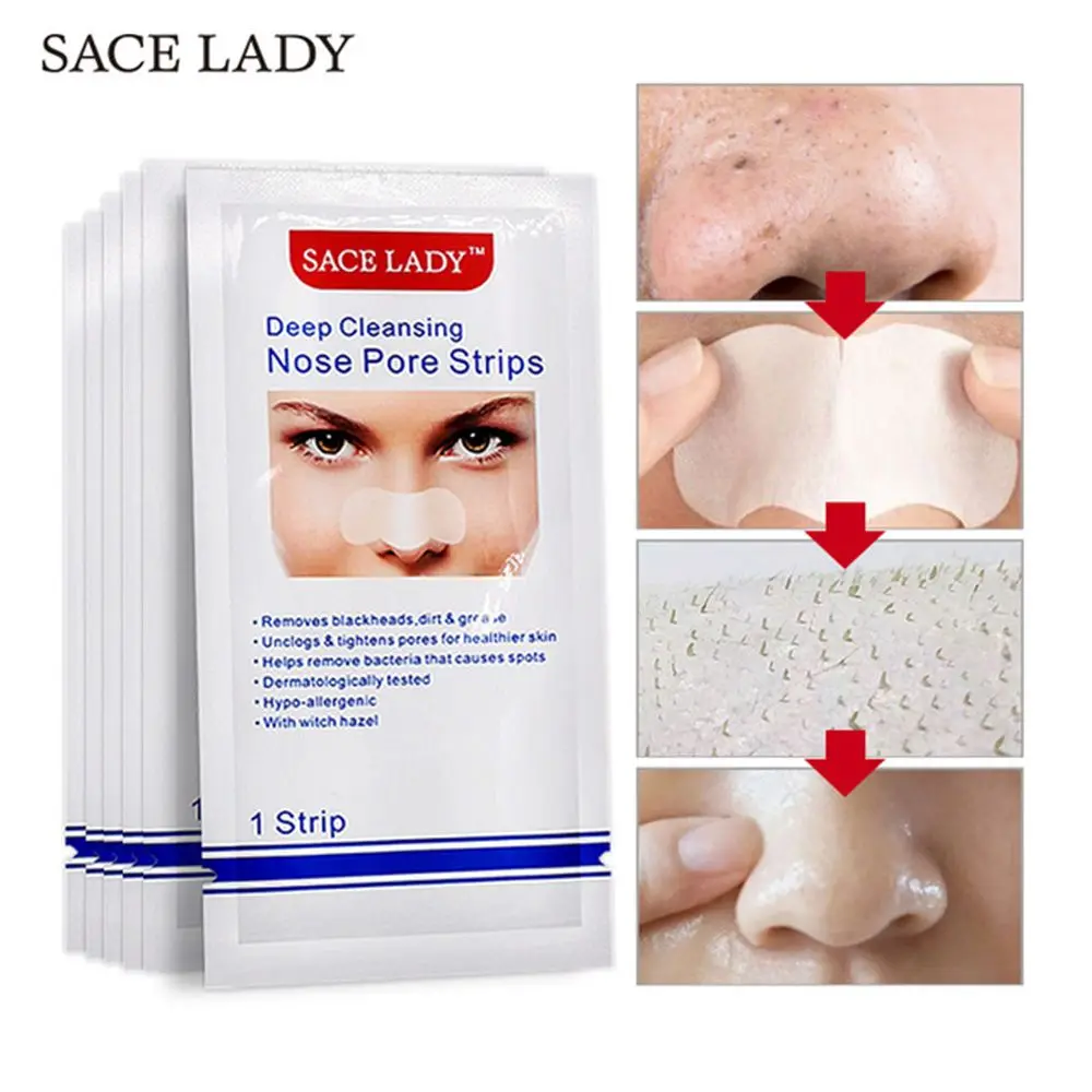

Nose Blackhead Remover Mask Deep Cleansing Skin Black Head Dot Spot Peel Off Sticker Face Acne Whitehead Pore Cleaning Tools