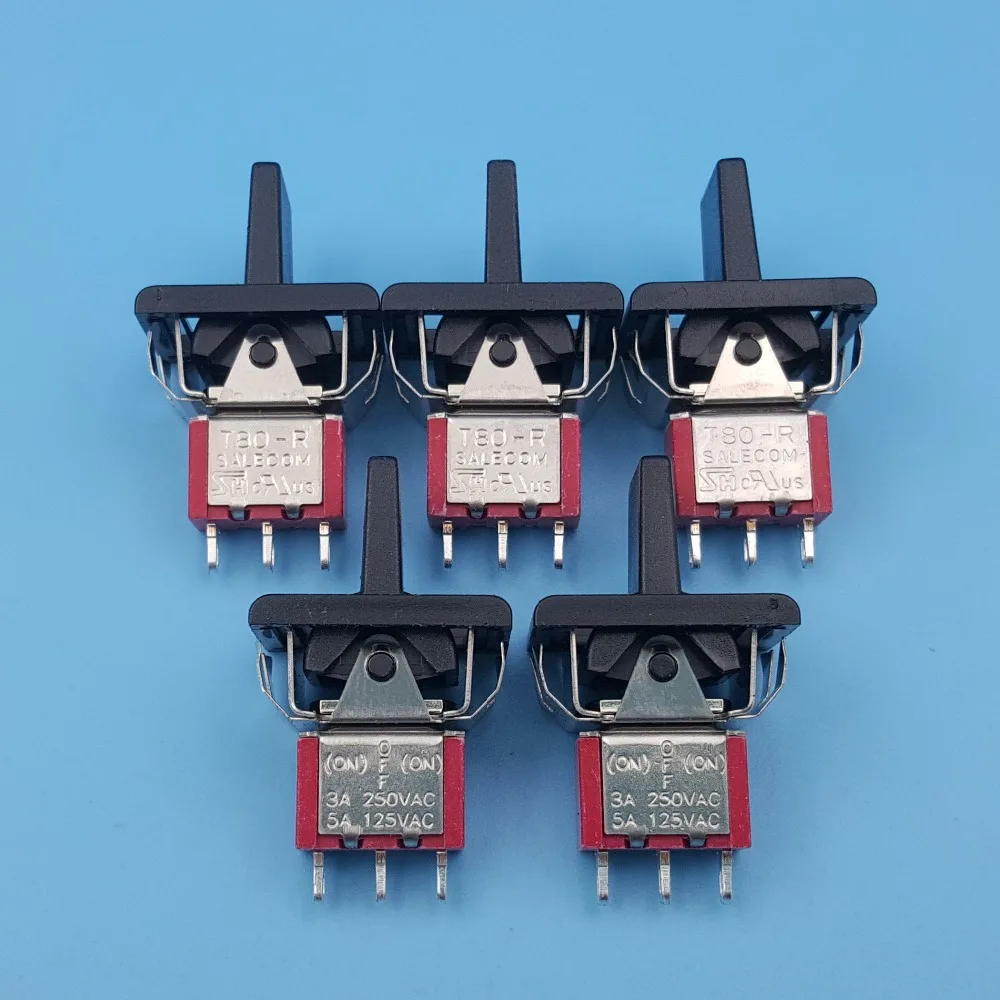 5 шт. SH T80 R мгновенный 3Pin MOM OFF 3 позиционный мини Лопатка тумблер 3A/250VAC|switch 3a|switch