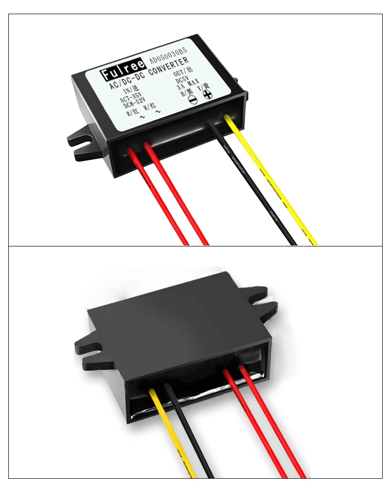 12VAC 24VAC для 5VDC понижающий преобразователь 24V AC 7-35V DC 8-52V преобразовать 5V 1A 2A 3A DC понижающий автомобиля контрольное наблюдение Питание