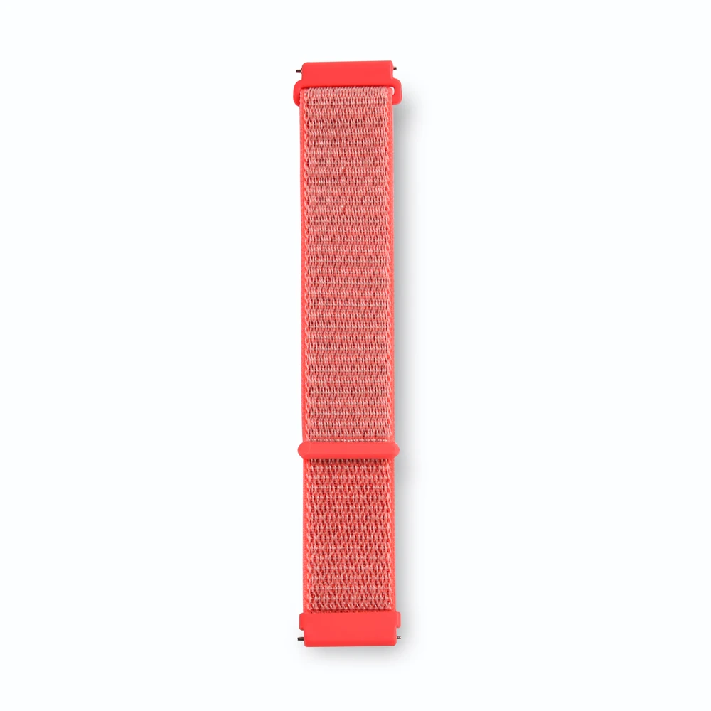 Ремешок 22 20 мм для samsung gear Sport S2 S3 Classic Frontier Watch Band Pebble Time steel Galaxy Watch 42 46mm Huami Amazfit Bip - Цвет ремешка: Hot Pink