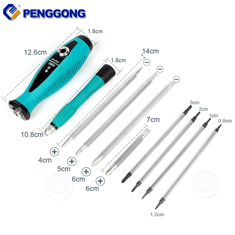 PENGGONG 10 шт. многофункциональные прецизионные отвертки наборы магнитные прорези