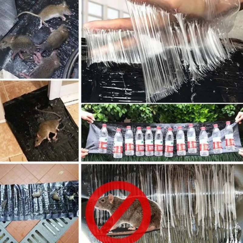 

Mouse Rodent Glue Traps Board Super Sticky Rat Snake Bugs Household Edge Mouse Control Products 1.2m Non-toxic Pest Control