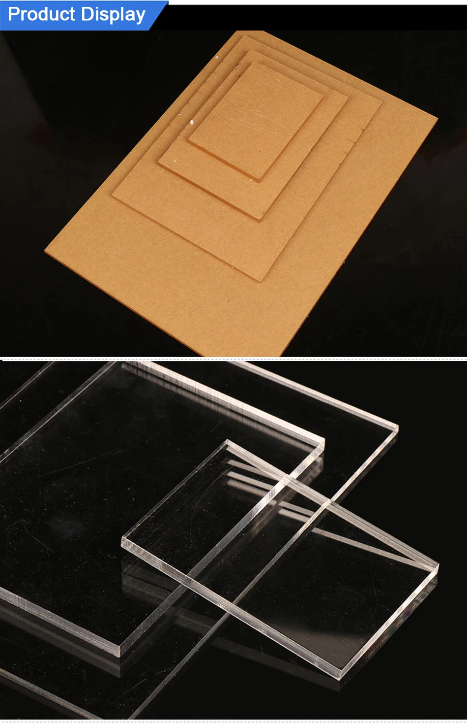 TUNGFULL A3 акриловые листы 1 мм прозрачный пластик для плексигласа лист пласт A4 A5 A6 A7 A8 нажимные пластины глиняный инструмент