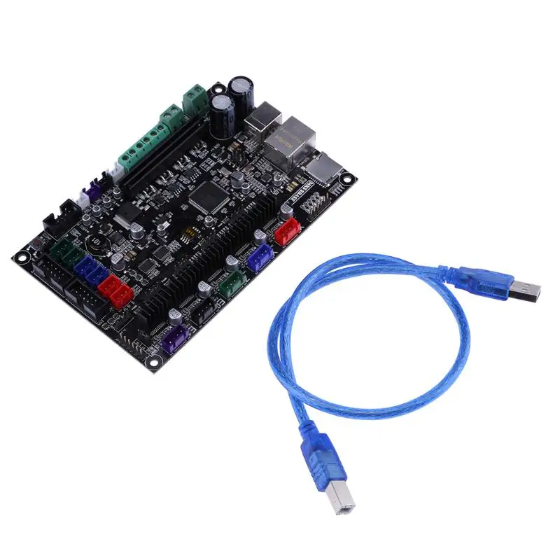 

32bit Arm platform Smooth control board MKS SBASE V1.3 open source MCU-LPC1768 support Ethernet preinstalled heatsink 3D printer