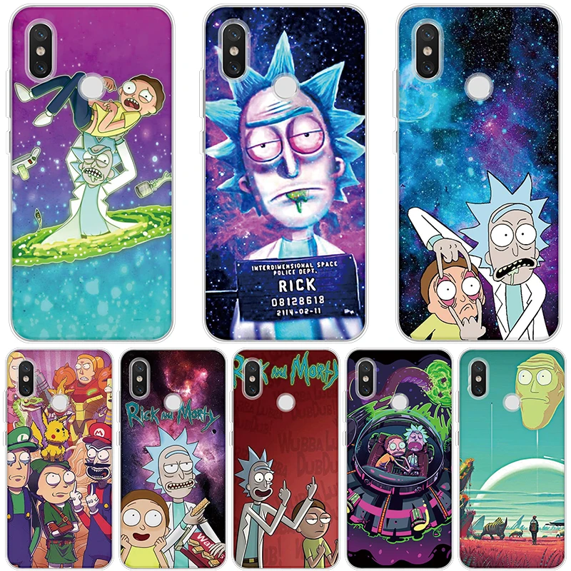 

Rick And Morty Soft Case For Xiaomi Mi A1 5X 6X 4 4C 5 5S Plus 6 8 Lite Pro SE Explore Mix 2S For Xiaomi Pocophone F1 Back Case