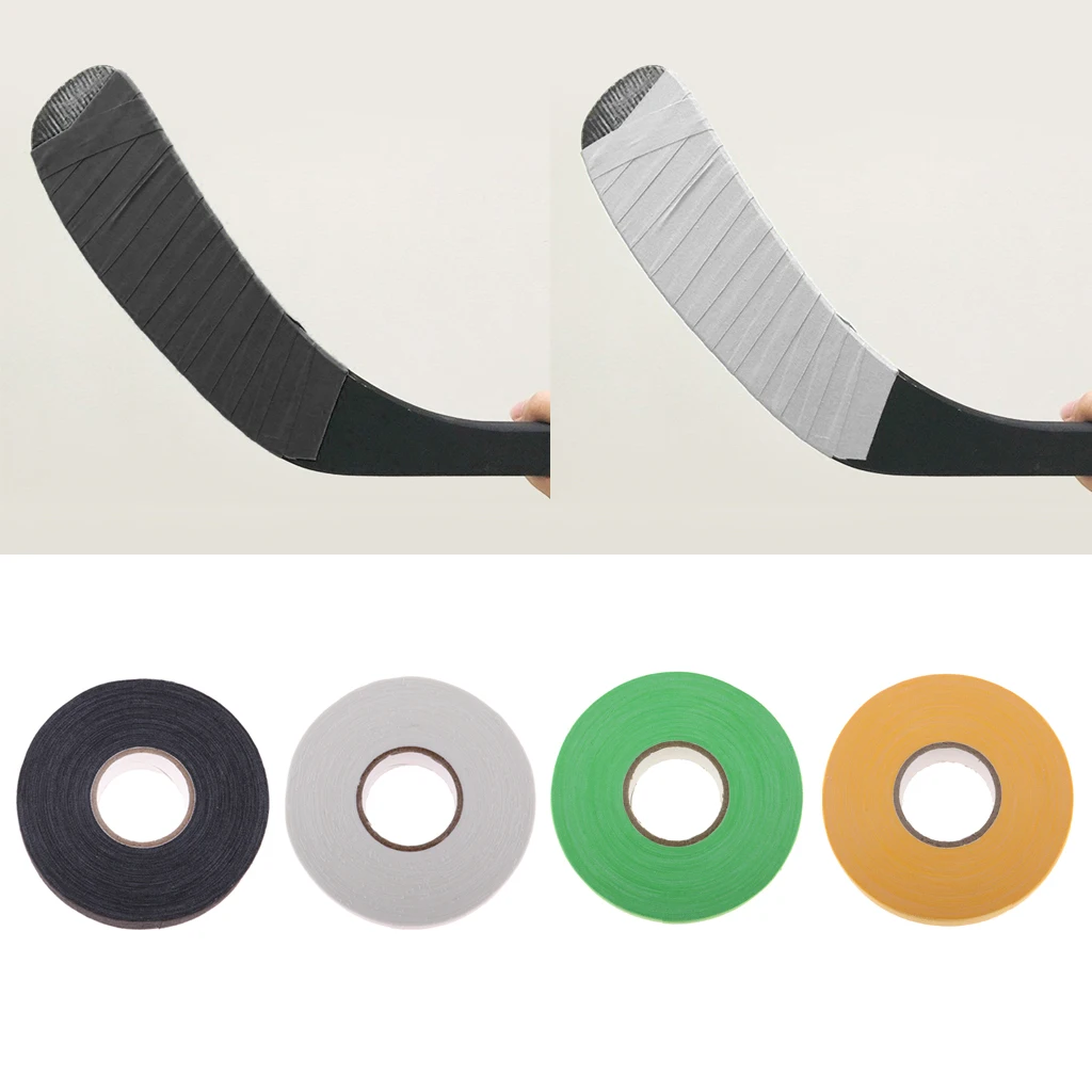 4 Rolls Ice Hockey Cloth Tape Stick Handle Grip 25 Yard Long 1 inch Wide Waterproof Adhesive Wrap