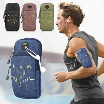 

Sports Armband Case Zipper Fitness Running Arm with bag jogging workout cover smartphone bag Unisex Multi-color optional