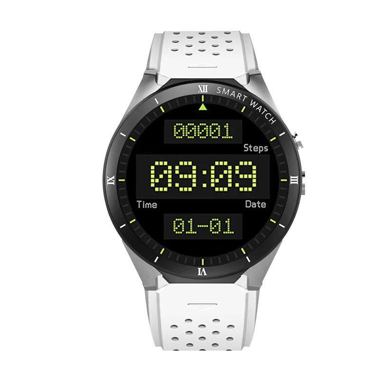 KW88 PRO Smart Watch 1,39 дюймов MTK6580 Android 7,0 gps+ WI-FI+ 1 Гб+ 16 Гб Смарт часы 460 мА/ч, 2,0 мега пикселей, отображающие сердцебиение - Цвет: silver white