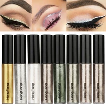 Модные Пигменты с эффектом металлик Дымчатая подводка для глаз тени для век блестящие сверкающие жидкие подводки для глаз Косметика для макияжа