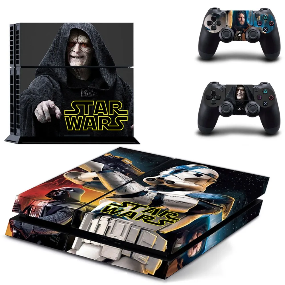 

Movie Star Wars PS 4 Sticker PS4 Skin for Sony PS4 PlayStation 4 and 2 controller skins