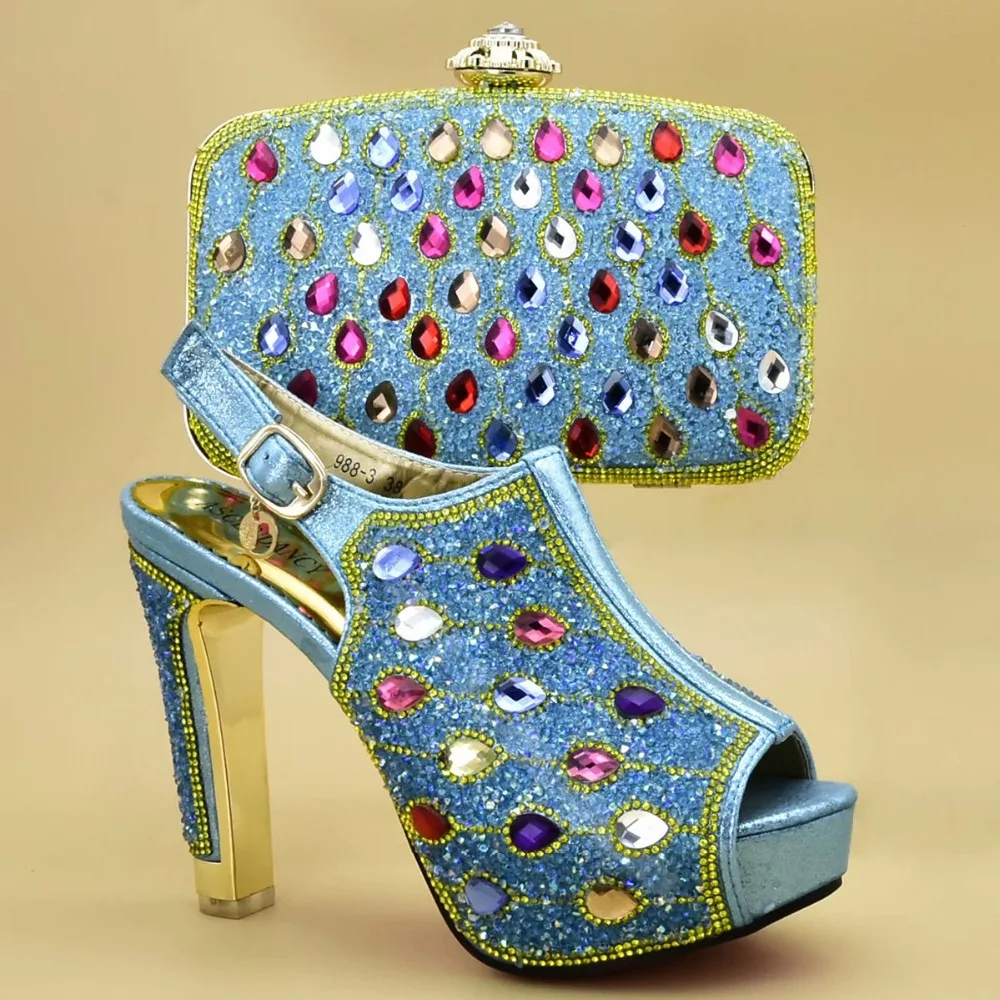 

2019 Sexy Ladies New Coming Italian Matching Shoe and Bag Set African Shoes with Matching Bag Nigerian Shoe and Matching Bag