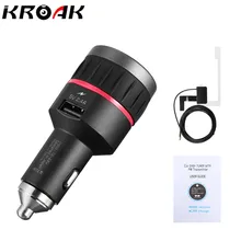 Car DAB+ Radio Receiver FM Transmitter Universal Plug-and-Play DAB+Tuner In-Car Music Player Wireless Radio 5V/2.4A USB Charger