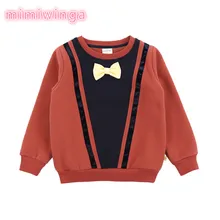 Autumn and winter new children sweater boys plus velvet thick sweater children’s clothing