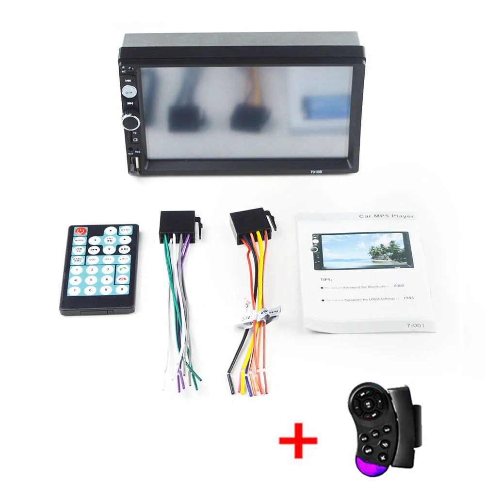 2din Автомагнитола " HD Авторадио мультимедийный плеер 2 DIN сенсорный экран Авто аудио стерео MP5 Bluetooth USB TF FM камера - Цвет: with control