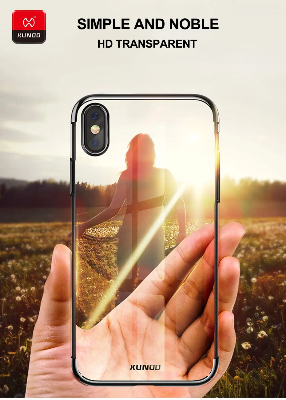 Магнитный автомобильный держатель чехол для iPhone X Xs Max Xr 7 8 Plus телефон XUNDD ультра