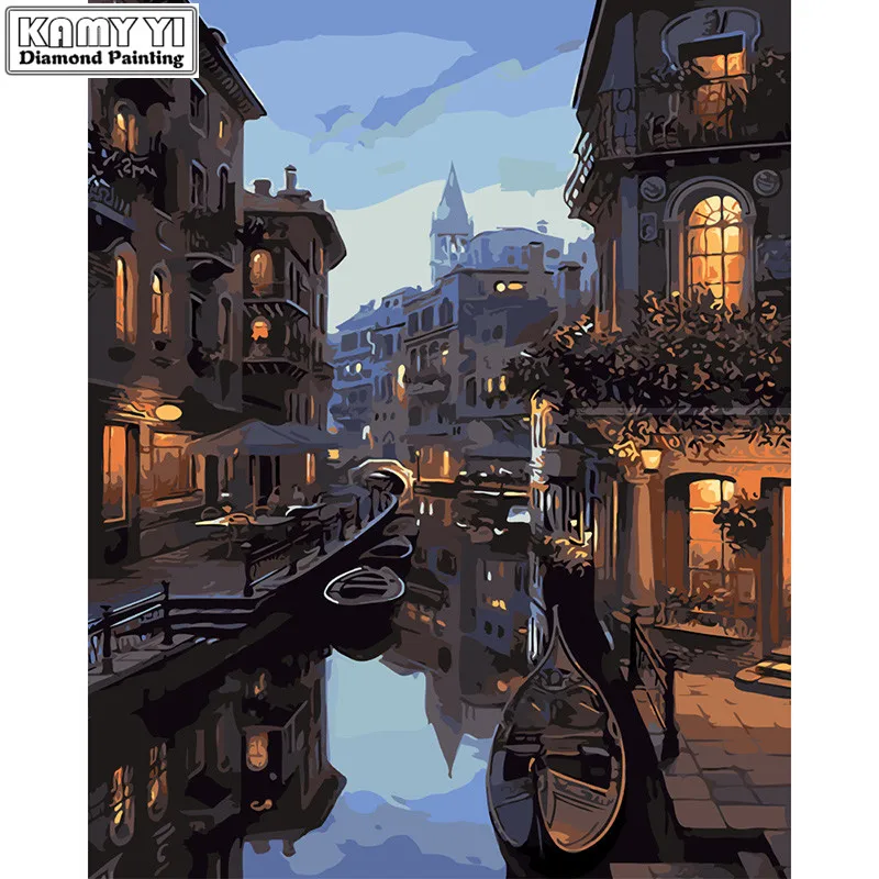 

5D Diy Diamond Painting rhinestones Home decor Diamond embroidery"Venice Landscape"Diamond mosaic Cros