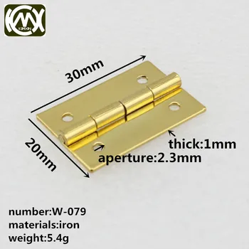 

KIMXIN Sell small wooden box hinges Cigar box hinge Plane hinge 30mm A 180 - degree Equipped with screw Package mail