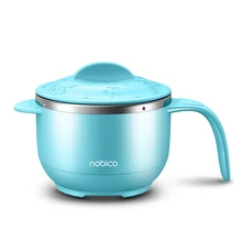 Интеллектуальная Детская теплоизоляционная чаша Электрический нагреватель литиевая батарея Bluetooth музыкальный датчик температуры ложка из нержавеющей стали