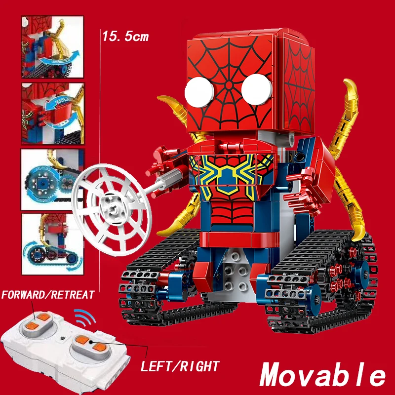 

Remote Control legoings Technic Brickheadz Super Heroes Iron Man Marvel Power Funcation Building Blocks Bricks Toys For Children