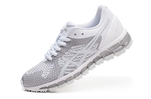 T728N-0100 Оригинальные ASICS GEL-QUANTUM 360 KNIT женские кроссовки для бега, белые спортивные кроссовки, уличная спортивная обувь на шнуровке - Цвет: T728N-0100